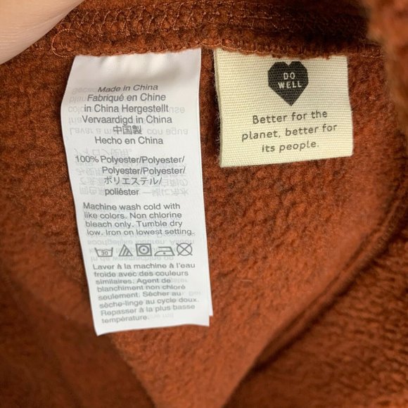 Madewell Polartec Fleece Quarter Zip Hoodie Jacket - Picture 7 of 11